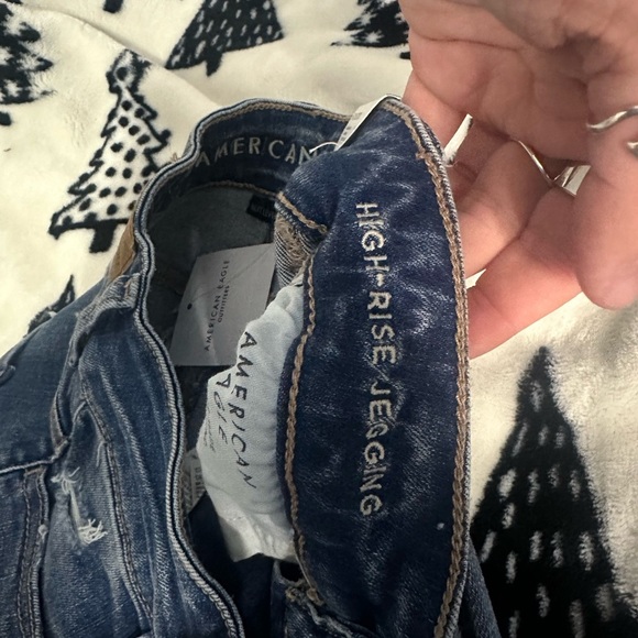 NWT American Eagle High rise jeggings size 00 short - Picture 2 of 3